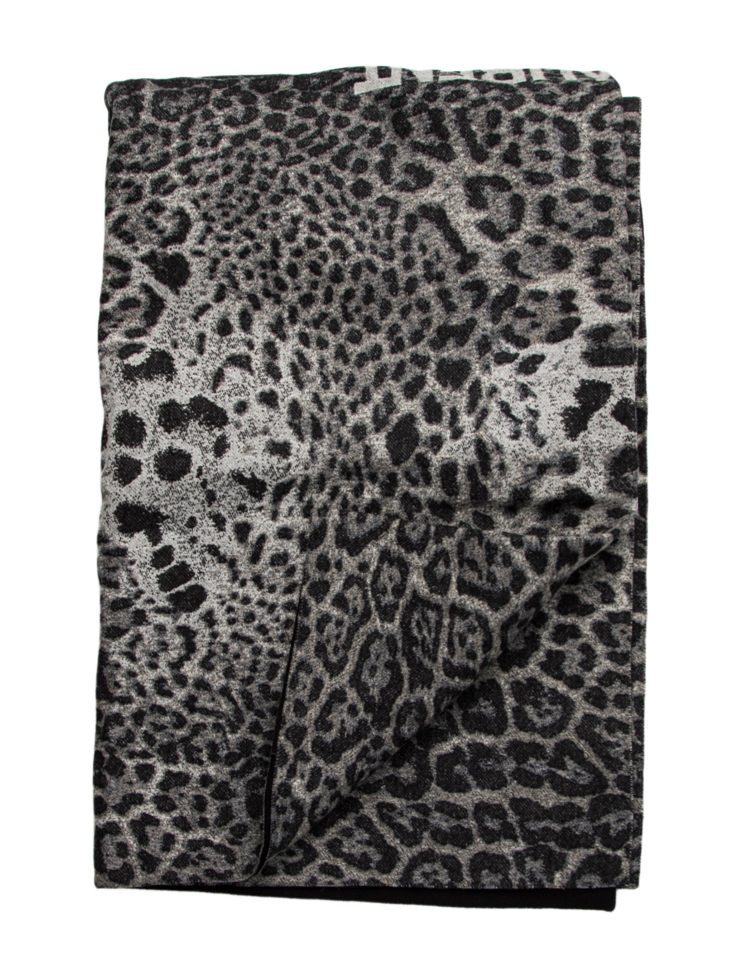 Saint Laurent Rive Droite Leopard Throw Blanket w/ Tags