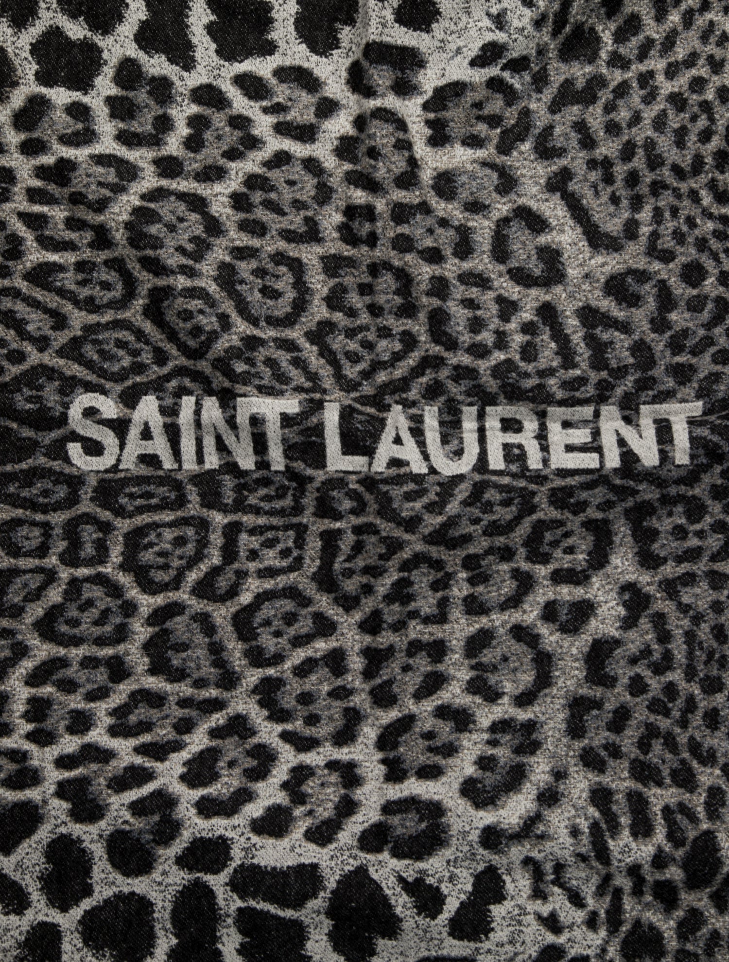 Saint Laurent Rive Droite Leopard Throw Blanket w/ Tags