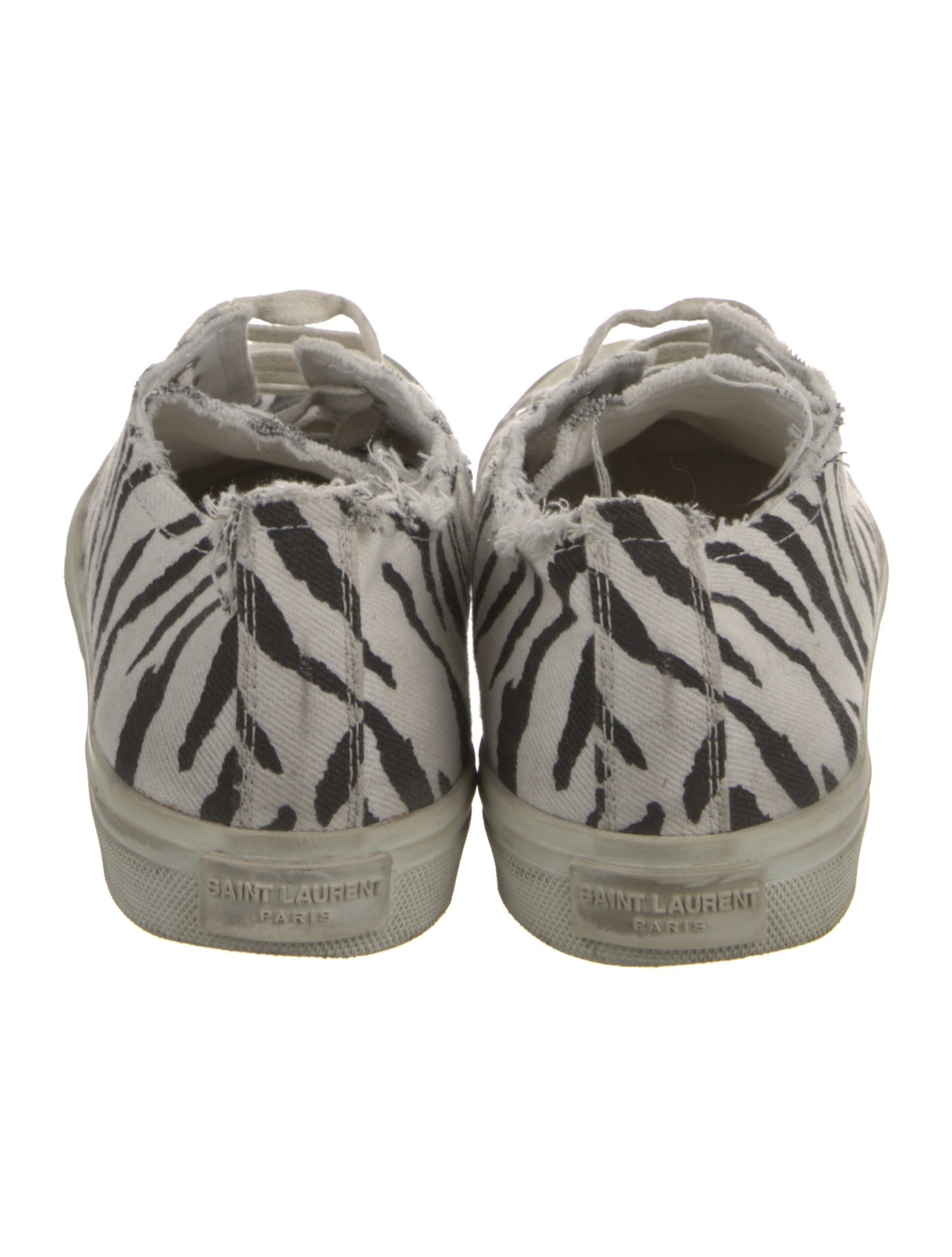 Saint Laurent Canvas Animal Print Sneakers