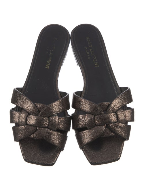 Saint Laurent Leather Slides