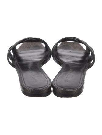 Saint Laurent Leather Slides