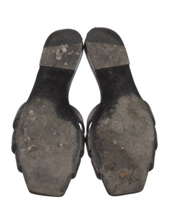 Saint Laurent Leather Slides