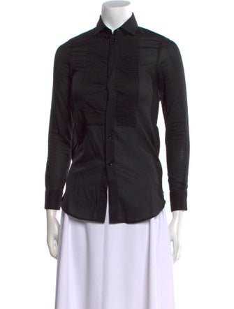 Saint Laurent 2015 Long Sleeve Button-Up Top