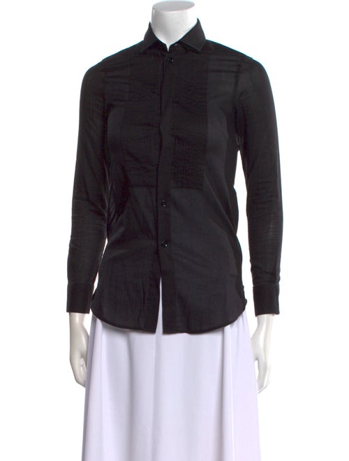 Saint Laurent 2015 Long Sleeve Button-Up Top