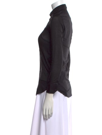 Saint Laurent 2015 Long Sleeve Button-Up Top