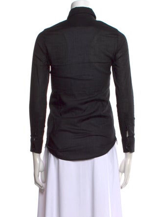 Saint Laurent 2015 Long Sleeve Button-Up Top