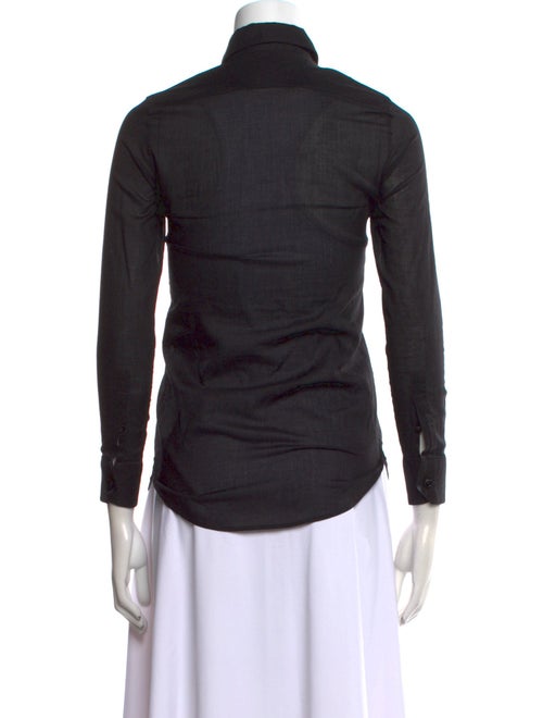 Saint Laurent 2015 Long Sleeve Button-Up Top