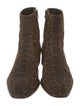 Saint Laurent Suede Animal Print Boots