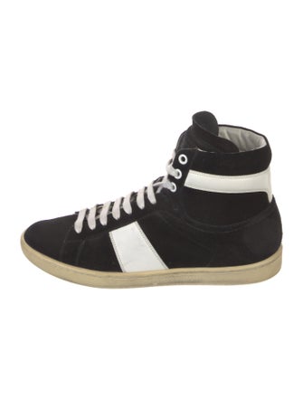 Saint Laurent Suede Leather Trim Embellishment Sneakers