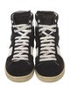Saint Laurent Suede Leather Trim Embellishment Sneakers