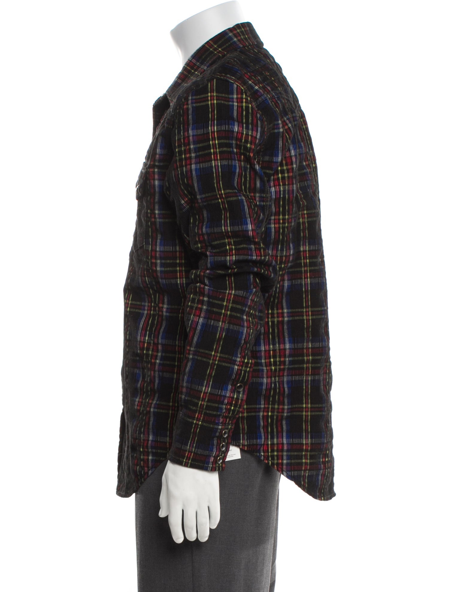 Saint Laurent 2022-2023 Plaid Print Western Shirt