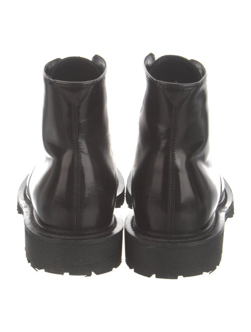 Saint Laurent Patent Leather Combat Boots