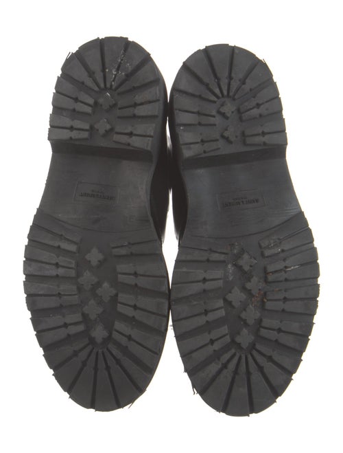 Saint Laurent Patent Leather Combat Boots