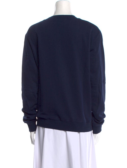 Saint Laurent Graphic Print Crew Neck Sweater