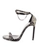 Saint Laurent Snakeskin Animal Print Sandals