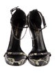 Saint Laurent Snakeskin Animal Print Sandals