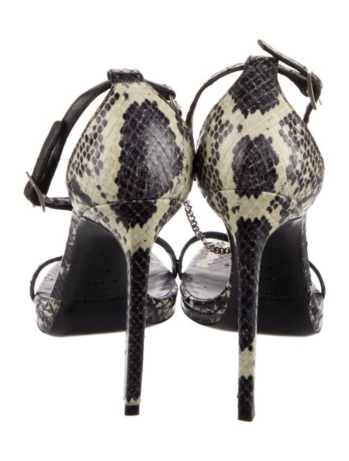 Saint Laurent Snakeskin Animal Print Sandals