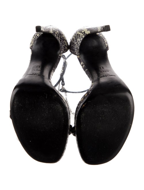 Saint Laurent Snakeskin Animal Print Sandals