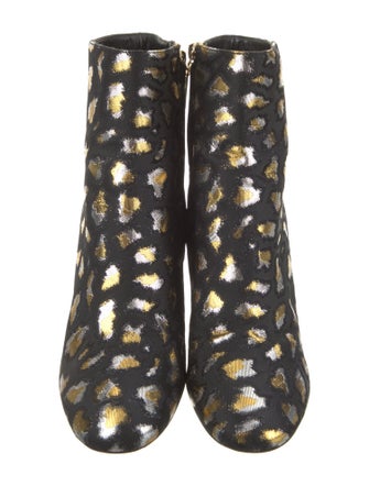 Saint Laurent Animal Print Boots