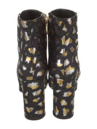 Saint Laurent Animal Print Boots