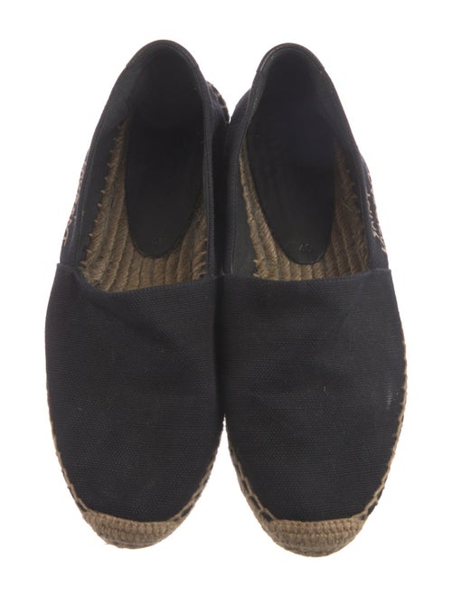Saint Laurent Canvas Embroidered Accent Espadrilles
