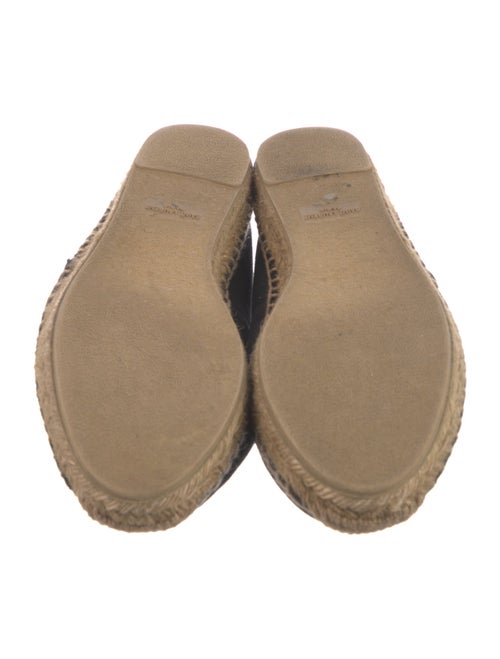 Saint Laurent Canvas Embroidered Accent Espadrilles