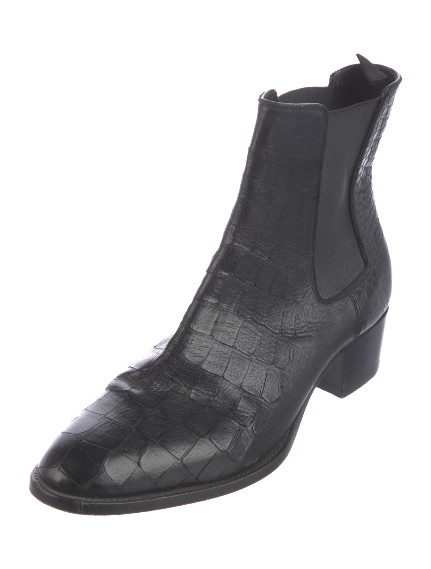 Saint Laurent Leather Chelsea Boots