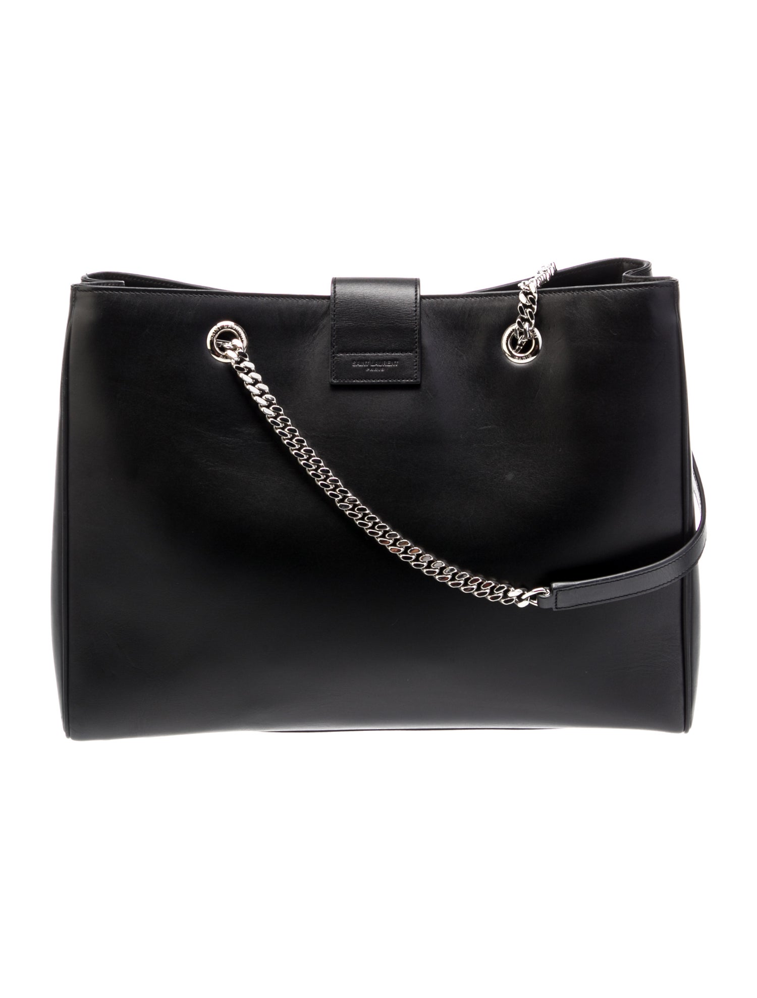 Saint Laurent Calfskin Monogram Cassandre Shopper Tote Large