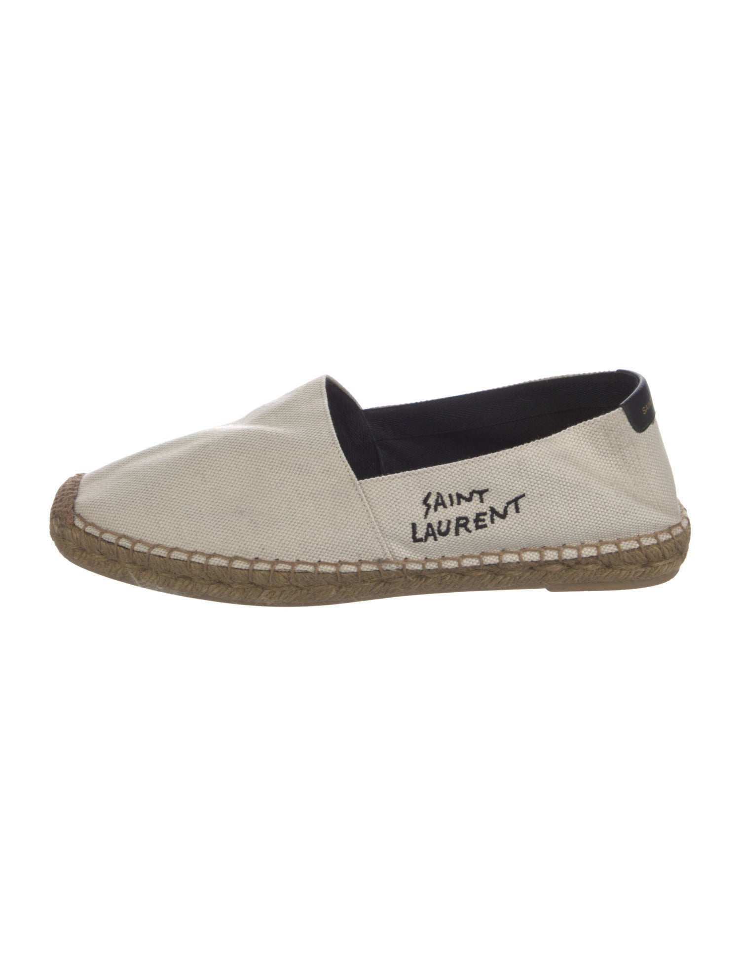 Saint Laurent Canvas Mesh Accents Slippers