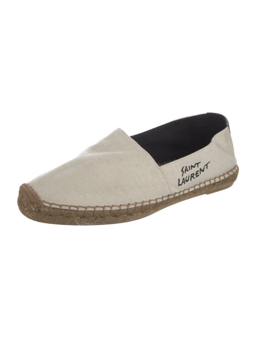 Saint Laurent Canvas Mesh Accents Slippers