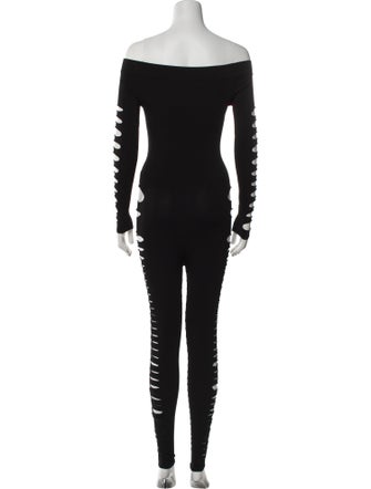 Saint Laurent Off-The-Shoulder Jumpsuit