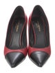 Saint Laurent Leather Colorblock Pattern Pumps