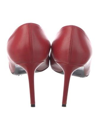 Saint Laurent Leather Colorblock Pattern Pumps