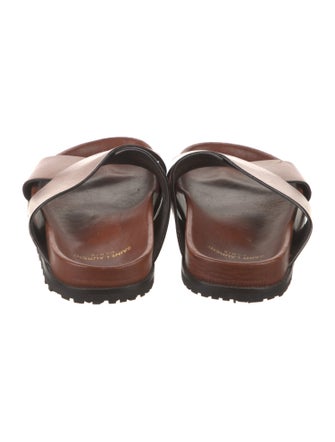 Saint Laurent Leather Slides