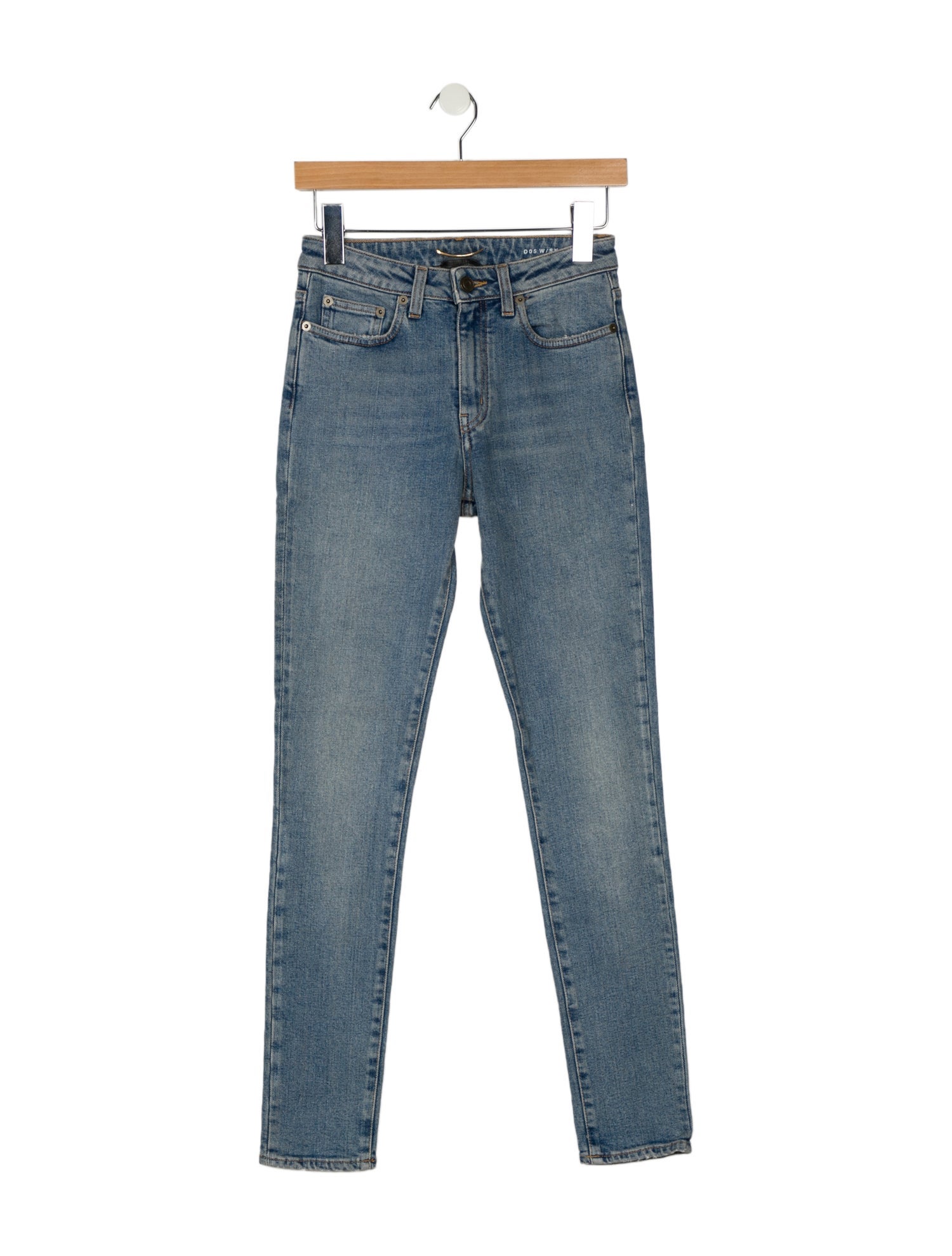 Saint Laurent Mid-Rise Skinny Leg Jeans