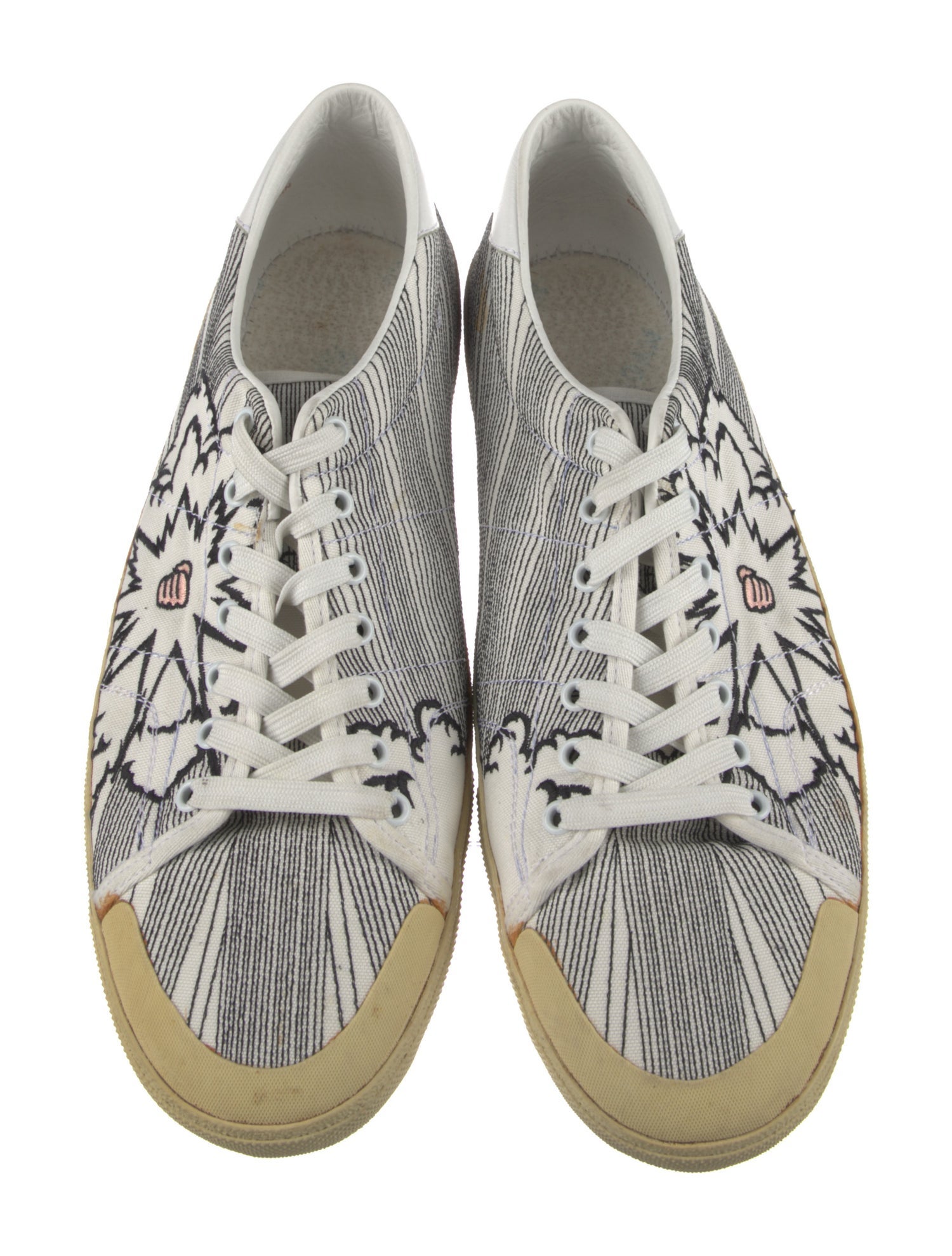 Saint Laurent Canvas Printed Sneakers