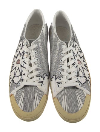 Saint Laurent Canvas Printed Sneakers