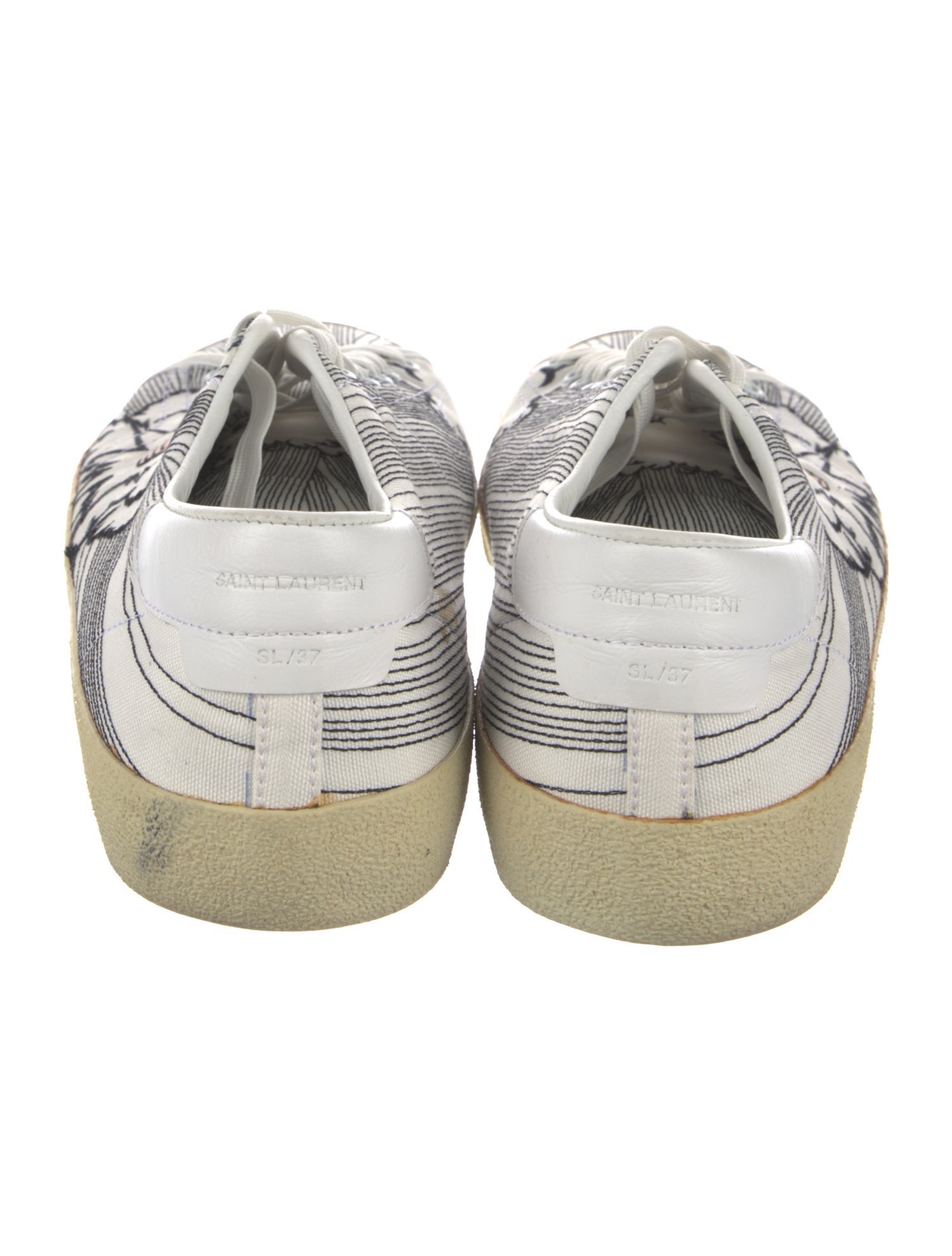 Saint Laurent Canvas Printed Sneakers