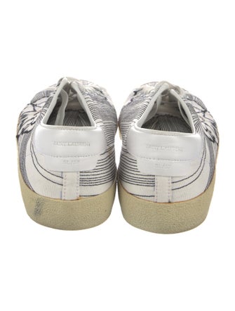 Saint Laurent Canvas Printed Sneakers