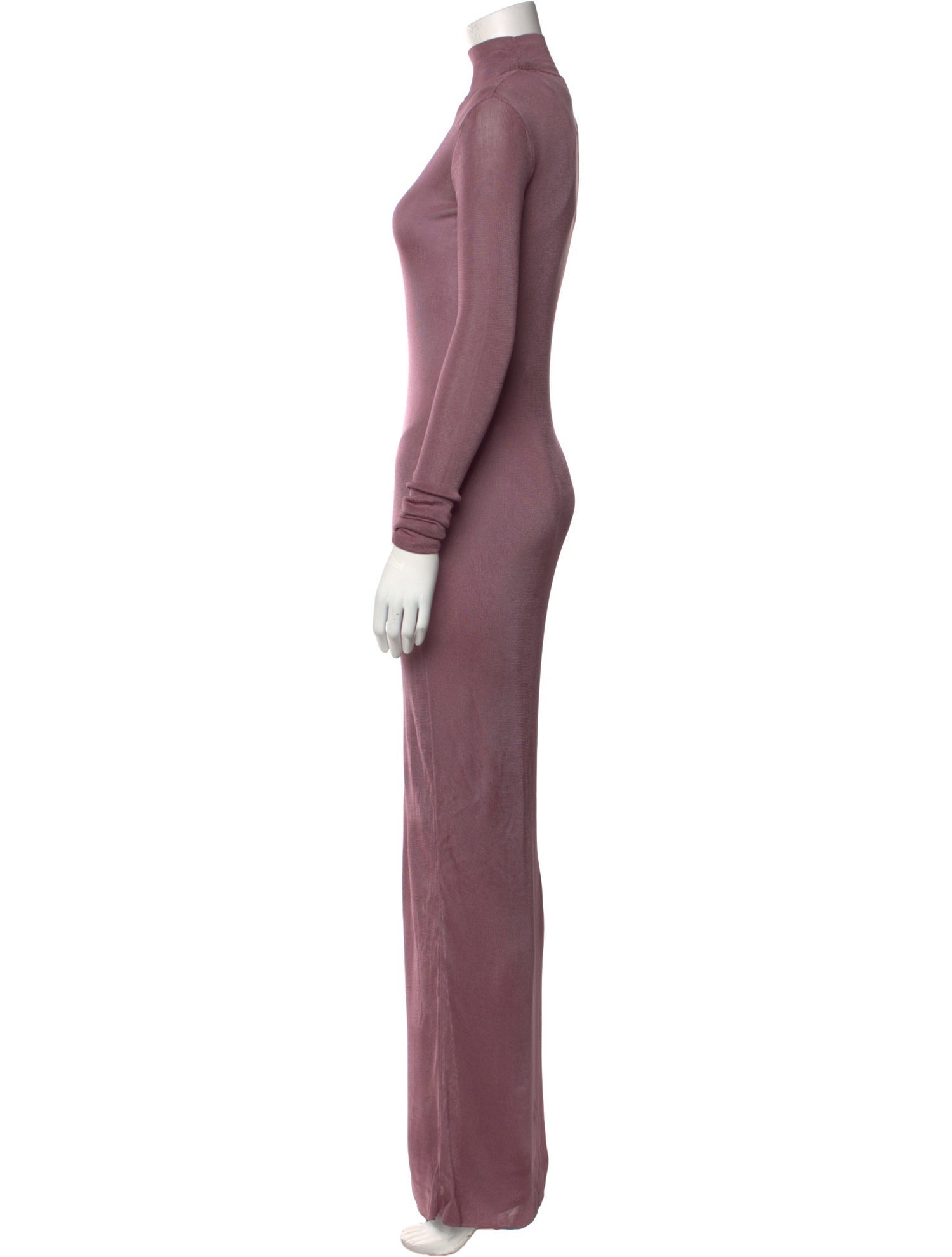 Saint Laurent Turtleneck Long Dress