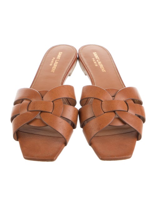 Saint Laurent Leather Slides