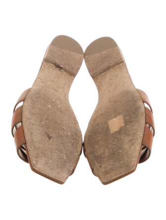 Saint Laurent Leather Slides