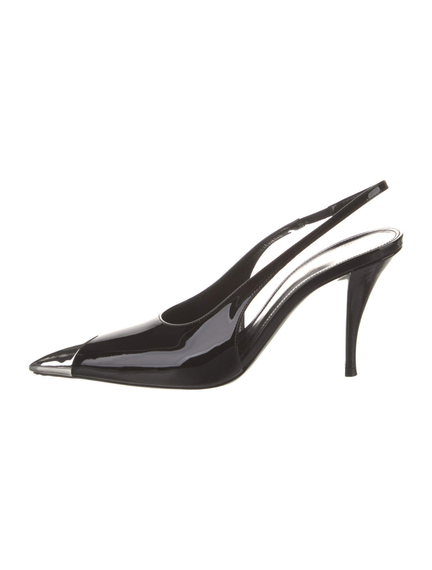 Saint Laurent Patent Leather Slingback Pumps