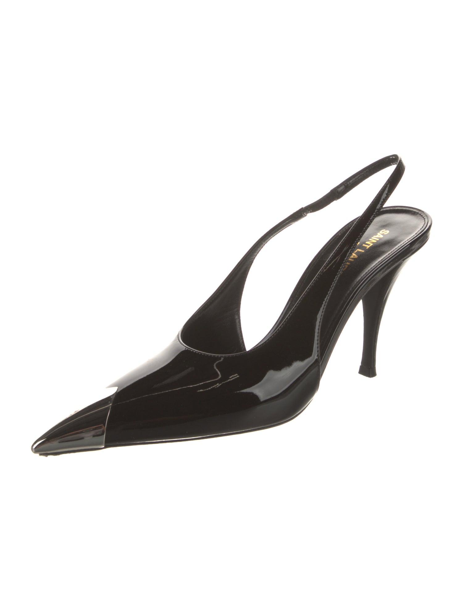 Saint Laurent Patent Leather Slingback Pumps