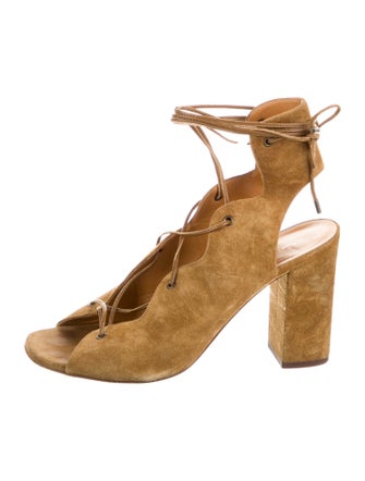 Saint Laurent Suede Gladiator Sandals