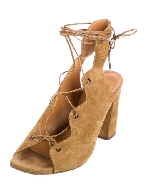 Saint Laurent Suede Gladiator Sandals