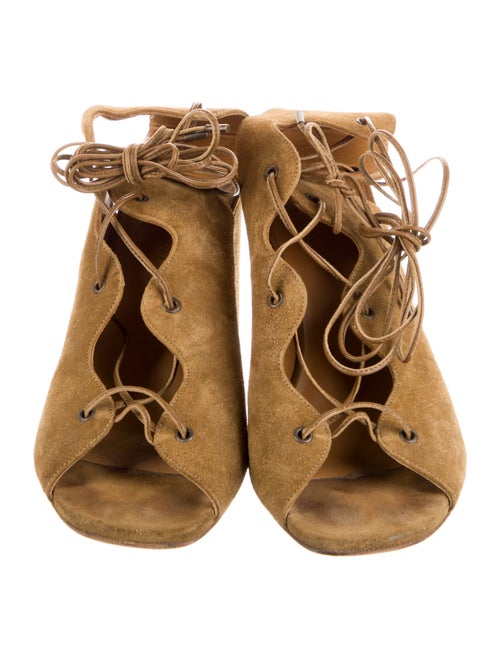 Saint Laurent Suede Gladiator Sandals