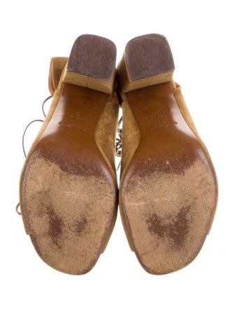 Saint Laurent Suede Gladiator Sandals