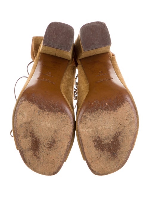 Saint Laurent Suede Gladiator Sandals