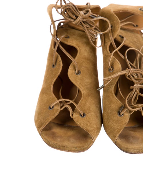 Saint Laurent Suede Gladiator Sandals